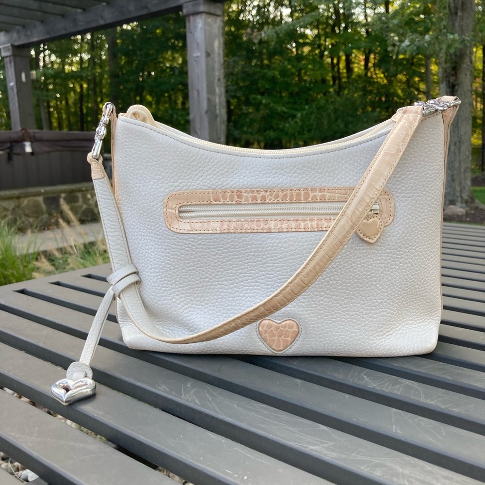 Brighton bag, ecru and sand. Like new.